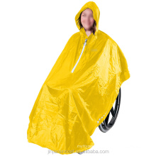 customized logo 100% waterproof adults PVC rain poncho wheelchair raincoat for the disabled